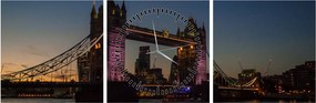 Obraz - Tower bridge (s hodinami) (90x30 cm)