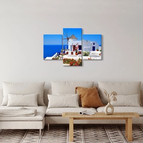 Obraz - Domček v Grécku (90x60 cm)