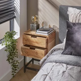 Nočný stolík 21-30 Flat Drevo Acacia  - Komfort-nábytok