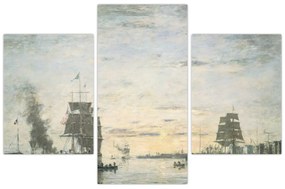 Obraz - Eugène Boudin, Entrance to the Harbor, Le Havre, reprodukcia (90x60 cm)