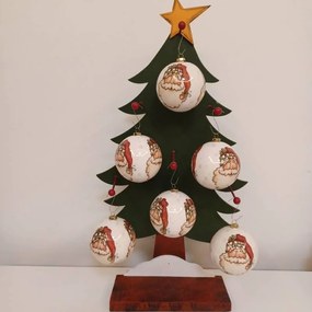 DECOLED Sada ozdôb, 6 ks, priemer 8 cm, elf