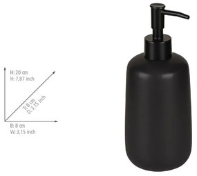 Čierny keramický dávkovač mydla 500 ml Olinda – Allstar