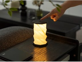 Biela/čierna prenosná svetelná dekorácia na USB ø 8 cm Twist – Gingko