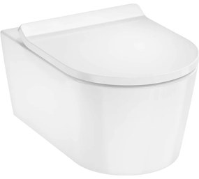 HANSGROHE EluPura S závesné WC s AquaHelix Flush, biela, s povrchom SmartClean + WC sedátko s poklopom, s QuickRelease a Softclosing, 61115450