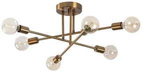 Stropné svietidlo v zlatej farbe 64x64 cm Flower – Opviq lights