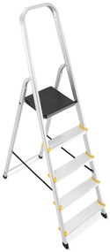 Hliníkový rebrík PRO EN-131, 5-stupňový, 150kg | HIGHER