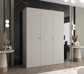 Šatníková skriňa 150 cm Parna 1 (kašmír + strieborná). Akcia -20%. Vlastná spoľahlivá doprava až k Vám domov. 1125875
