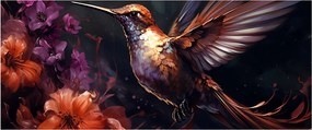 Obraz - Kolibrík (120x50 cm)