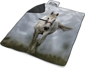 Sablio Plážová deka Biely kôň 3: 200x140 cm