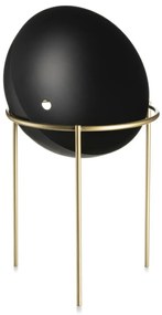 Kvetináč na stojane LOFT II 20 cm čierny/zlatý