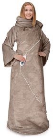 Slanket vyhrievaná deka s rukávmi 120 W 155 x 180cm Coral Fleece