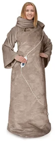 Slanket vyhrievaná deka s rukávmi 120 W 155 x 180cm Coral Fleece