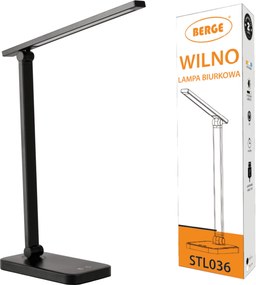 BERGE Stolná LED lampa 5W WILNO čierna