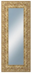 DANTIK - Zrkadlo v rámu, rozmer s rámom 50x120 cm z lišty KŘÍDLO ozdobné zlaté (2890)