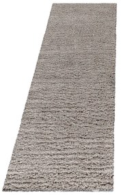 Svetlohnedý behúň 80x250 cm Fluffy – Ayyildiz Carpets