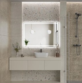 Erga Harper, LED zrkadlo 120x80cm, 3105 lm, 6500K, predné/zadné osvetlenie, ERG-V01-113-1280-00