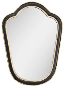Čierno-zlaté antik nástenné zrkadlo - 19*2*26 cm