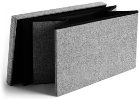 Úložná taburetka DIEGO XL sivá