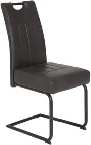 Jedálenská stolička Betty, antracitová vintage látka%