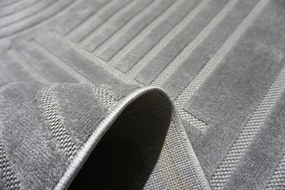 BE Koberec Kolekcia Zen Garden 2405  GREY – biely obdĺžnikový Rozmer: 160x220 cm