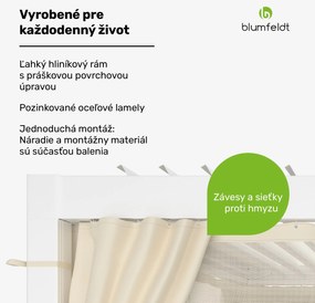 Blumfeldt LuminaHaven Pergola 3x3 so závesmi a moskytiérou