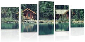 5-dielny obraz park Yoho v Kanade - 200x100