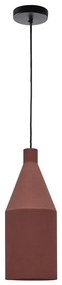 Závesné svietidlo v terakotovej farbe s kovovým tienidlom ø 15 cm Peralta – Kave Home