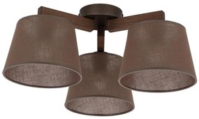 Brilagi - Prisadený luster LATTE 3xE27/15W/230V borovica/hnedá