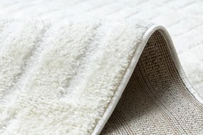 Dywany Łuszczów, Kusový koberec Mode 8589 geometric cream, 80x150, biela, kancelária