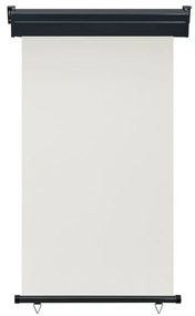 vidaXL Bočná markíza na balkón 100x250 cm, krémová
