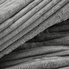EUROFIRANY FLANELOVÁ DEKA NINA 200X220 CM SIVÁ