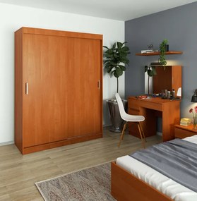 Šatníková skriňa s posuvnými dverami 150 cm CLP mono olcha