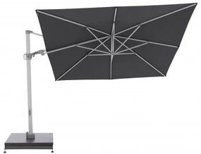Knirps KNIRPS 320 x 320 cm - luxusný výkyvný záhradný slnečník s bočnou tyčou : Farba slnečníka - Tmavě šedá