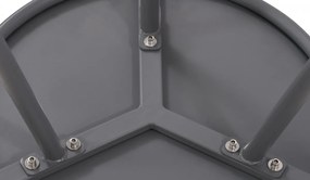 Konferenčný stolík Berea - v40 x Ø50 cm - Tmavo sivá