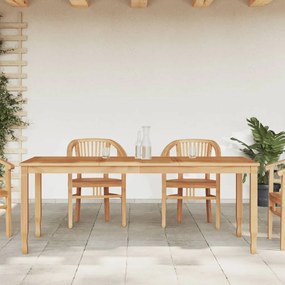 Záhradný jedálenský stôl 200x90x75 cm tíkové masívne drevo 362624