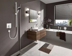 Hansgrohe Vivenis, vaňová batéria pod omietku, 2 výstupy, biela matná, HAN-75415700
