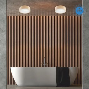 Stropné kúpeľňové svietidlo NATURAL 2xE27/15W/230V IP54 borovica pr. 27 cm