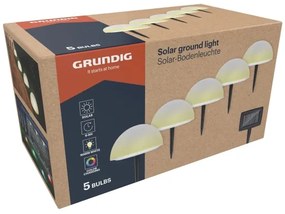 Grundig - SADA 5x LED RGBW Solárne svietidlo LED/3,2V IP44