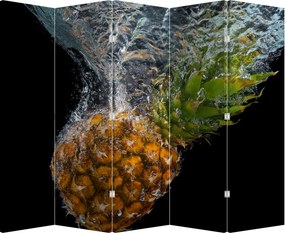 Paraván - Ananás vo vode (210x170 cm)
