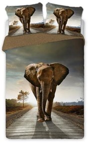 Bavlnená posteľná bielizeň Slon 160x200 cm