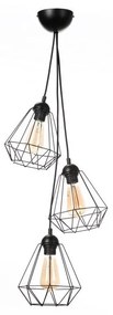 Luster na lanku DIAMENT MINI 3xE27/60W/230V