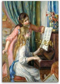 Gario Obraz na plátne Dievčatá pri klavíri - Pierre Auguste Renoir, reprodukcia Rozmery: 40 x 60 cm