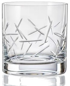 Crystalex Poháre MATTE ZIG 280 ml, 4 ks