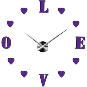 Moderné nalepovacie nástenné hodiny | 3D hodiny 12S011-Wanduhr