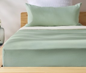 Napínacia posteľná plachta z mikrovlákna, zelená, dvojlôžko