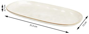 Kameninový servírovací podnos Sia 31,5x15 cm
