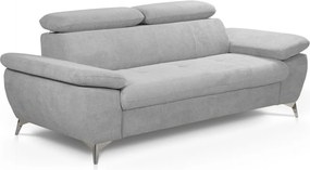 Trojsedák Gisele, svetlo šedá látka