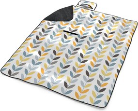 Sablio Plážová deka Farebné lístky: 200x140 cm