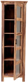 furniture-nabytek.cz - Vysoká vitrína z masívu palisander 60x180x45