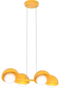 Závesné svietidlo na lanku BOOM 4xG9/8W/230V oranžové